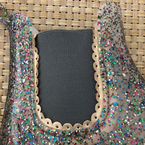 Jack Rogers Sallie Sparkle Ankle Rain Boots Size 8 - Picture 5 of 10
